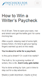 Mobile Screenshot of paychecksforwriters.com