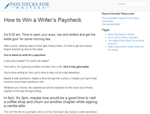 Tablet Screenshot of paychecksforwriters.com